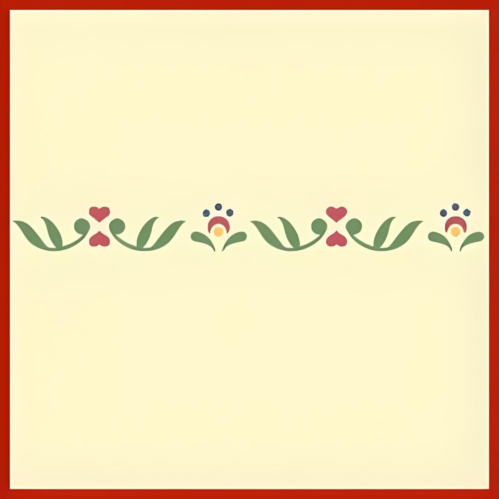 Rosemaling Pattern 3 & 4 Mini Stencils - Reusable Mylar Templates for DIY Crafts, Wood Signs, Walls & Fabric - Nordic Folk Art Painting & Scandinavian Designs - The Artful Stencil