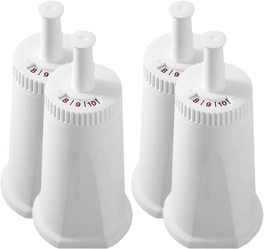 4 Pack Replacement Water Filter Compatible with Breville Sage Claro Swiss For Oracle Barista Bambino Espresso Coffee Machine Part #BES008WHT0NUC1