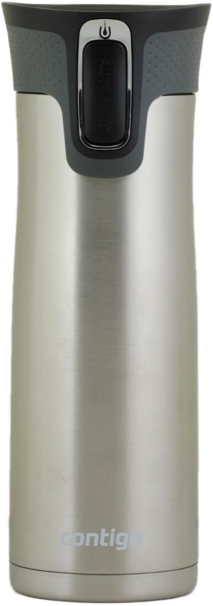 Contigo West Loop 20oz Stainless Steel Vacuum-Insulated Travel Mug Spill-Proof Keeps Drinks Hot for 5 Hours Cold for 12 Hours Perfect for Commuters and Travelers