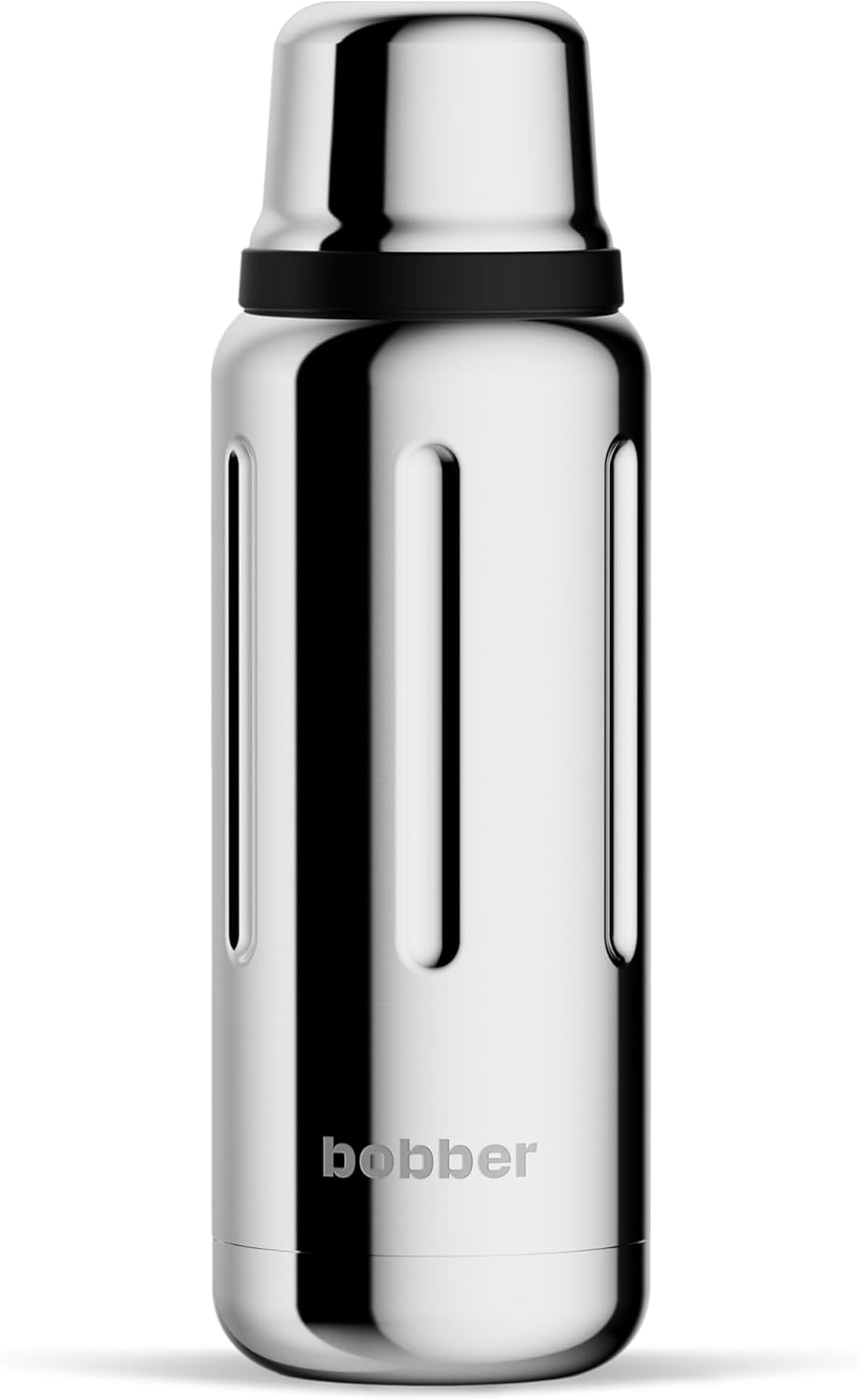 BOBBER 26 oz Stainless Steel Thermos Bottle with Cup Lid – BPA-Free, Dishwasher Safe Vacuum Insulated Metal Water Bottle – Keeps Hot for 36 Hours, Cold for 54 Hours (Glossy)