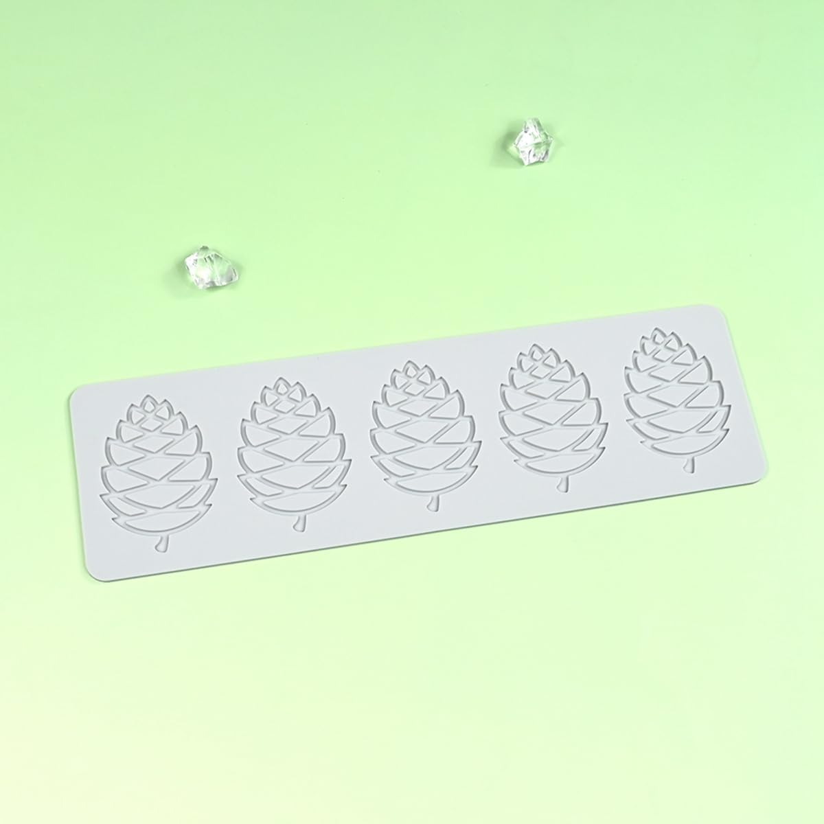 mostsom3D Hollow Out Lace Mold Silicone Pinecone Shape Fondant Molds Chocolate Mould For Cake Pastry Decor Baking Gumpaste Moulds Decoration Sugar Lace Veil Mat (O_ Pinecone)