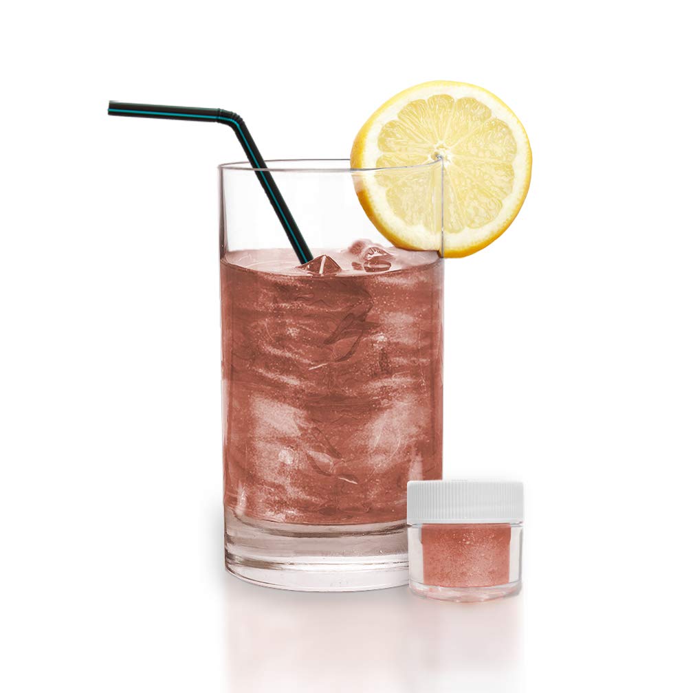Rose Gold BREW GLITTER Edible Glitter For Drinks, Cocktails, Beer, Garnish Glitter & Beverages | KOSHER & HALAL Certified | 100% Edible & Food Grade | Vegan, Gluten, Nut Free (25g, Rose Gold)