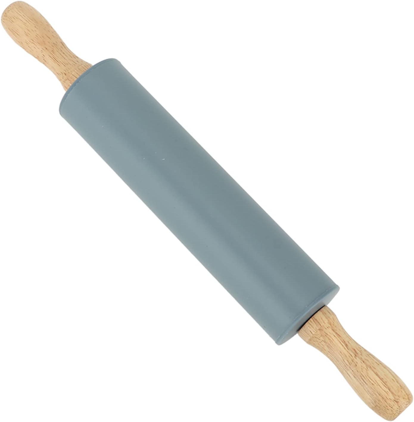 Large Silicone Rolling Pin Pastry Baking Mat Set for Kitchen (Grey)