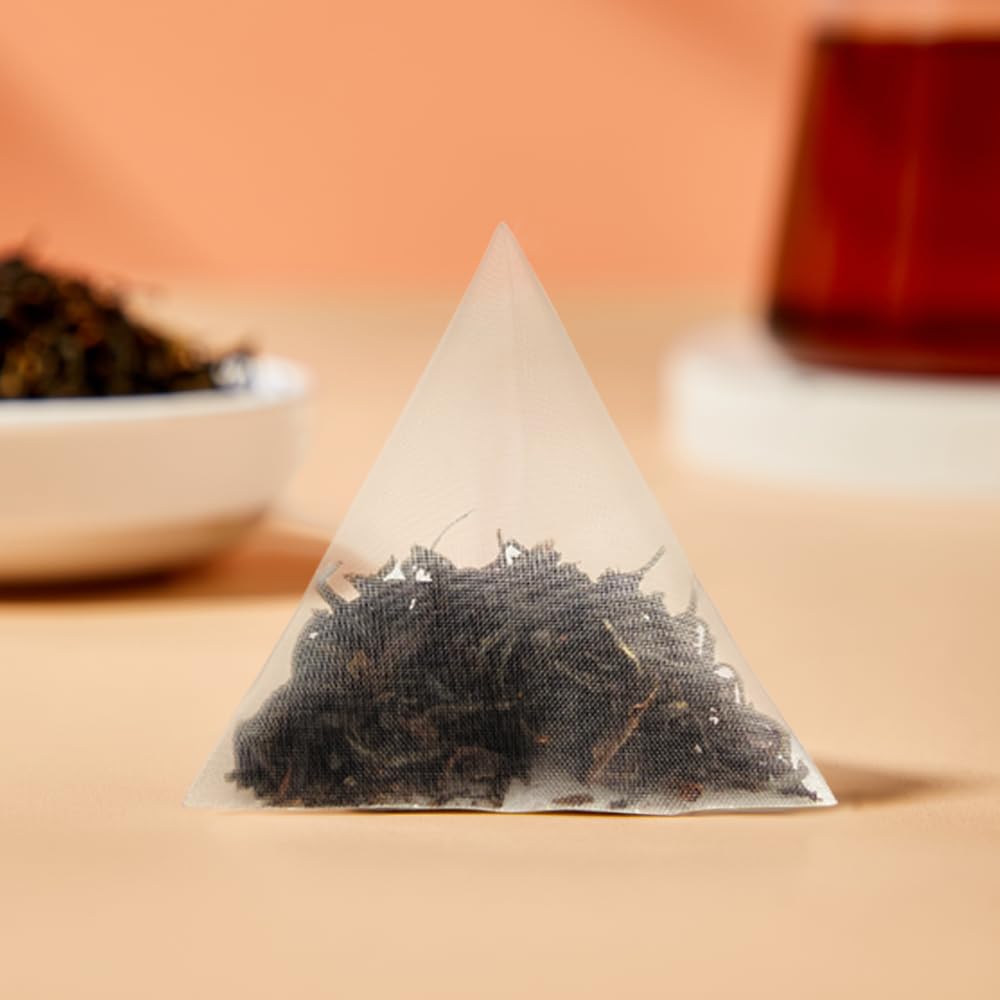 XIEJINJI Golden Monkey Tea - Chinese Black Tea - Jinjunmei - Premium Bud Tea - Eco-Conscious Tea Bags - 3.2g x 40 Count - Repeated Brewing - High Mountain Nature Fruit