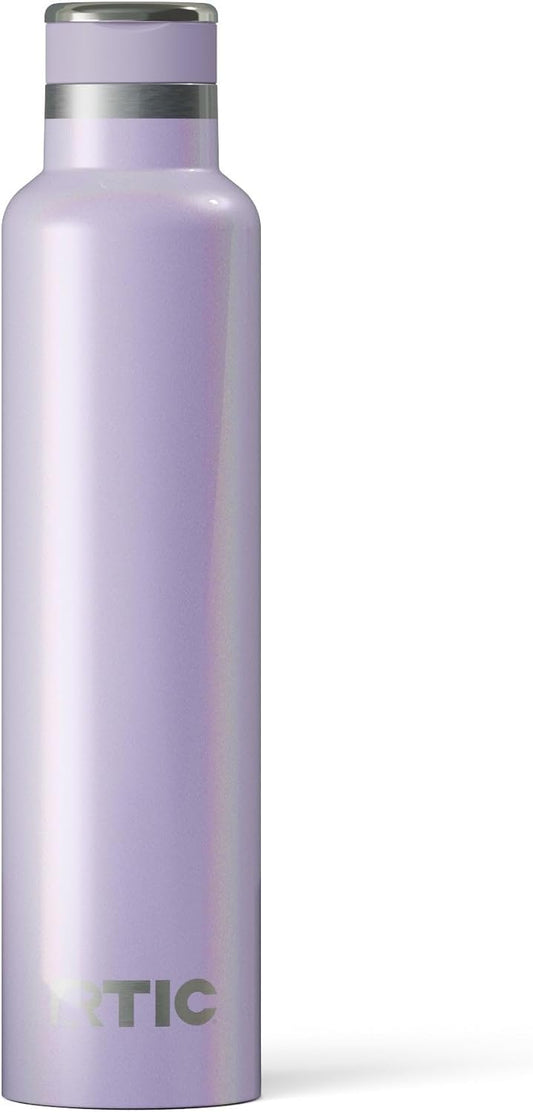 RTIC 26oz Journey Bottle Metal Stainless Steel Vacuum Insulated, BPA Free, Reusable, for Water, Hot and Cold Drinks, Travel, Sports, Camping, Lavender Glitter