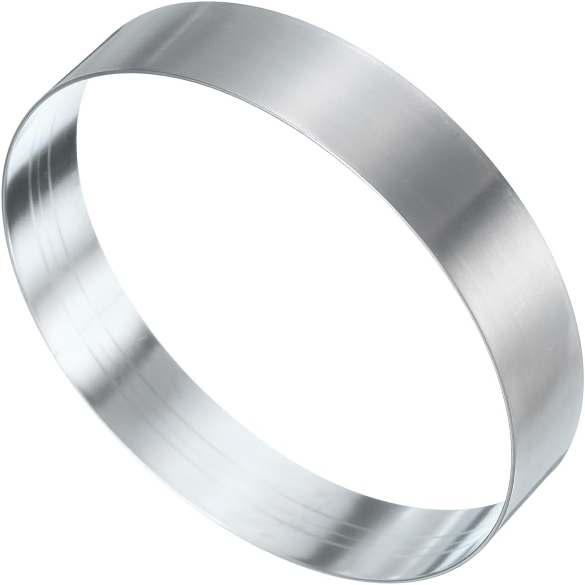 HARFINGTON Round Cake Ring 3.94 x 1 Inch Seamless Stainless Steel Pastry Mousse Dessert Ring Mirror Coating for Baking Cooking English Muffins Crumpet Making Tool