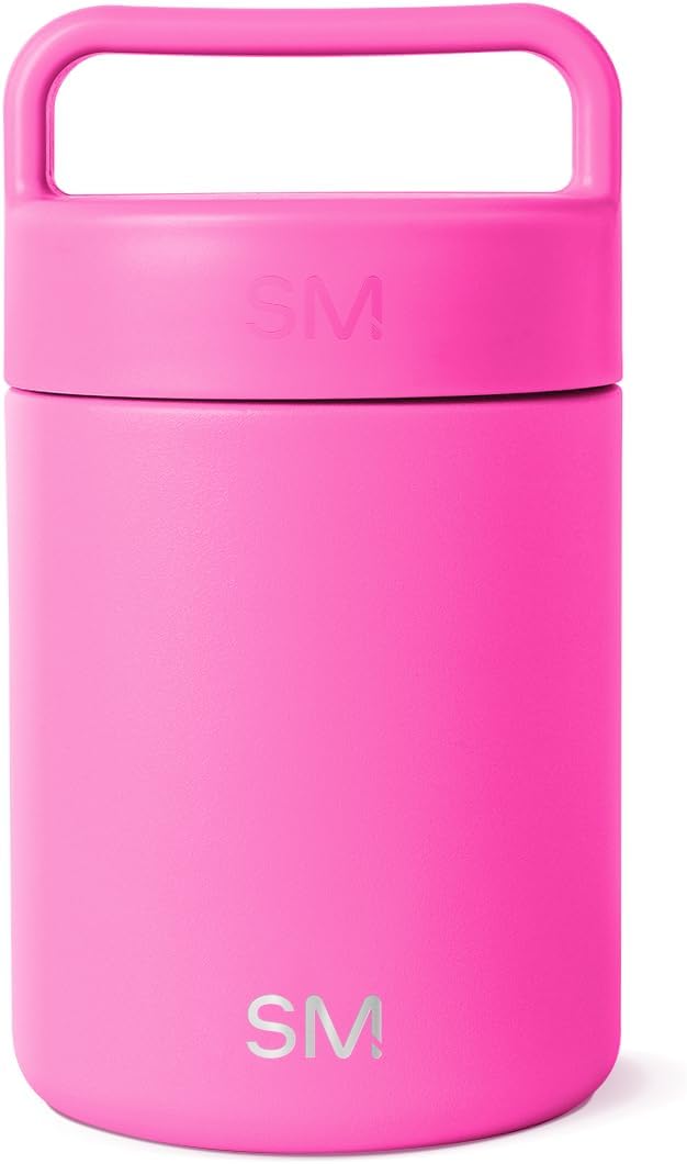 Simple Modern Food Jar for Hot Food | Reusable Stainless Steel Vacuum Insulated Leak Proof Lunch Storage for Smoothie Bowl, Soup, Oatmeal | Provision Collection | 12oz | Raspberry Vibes