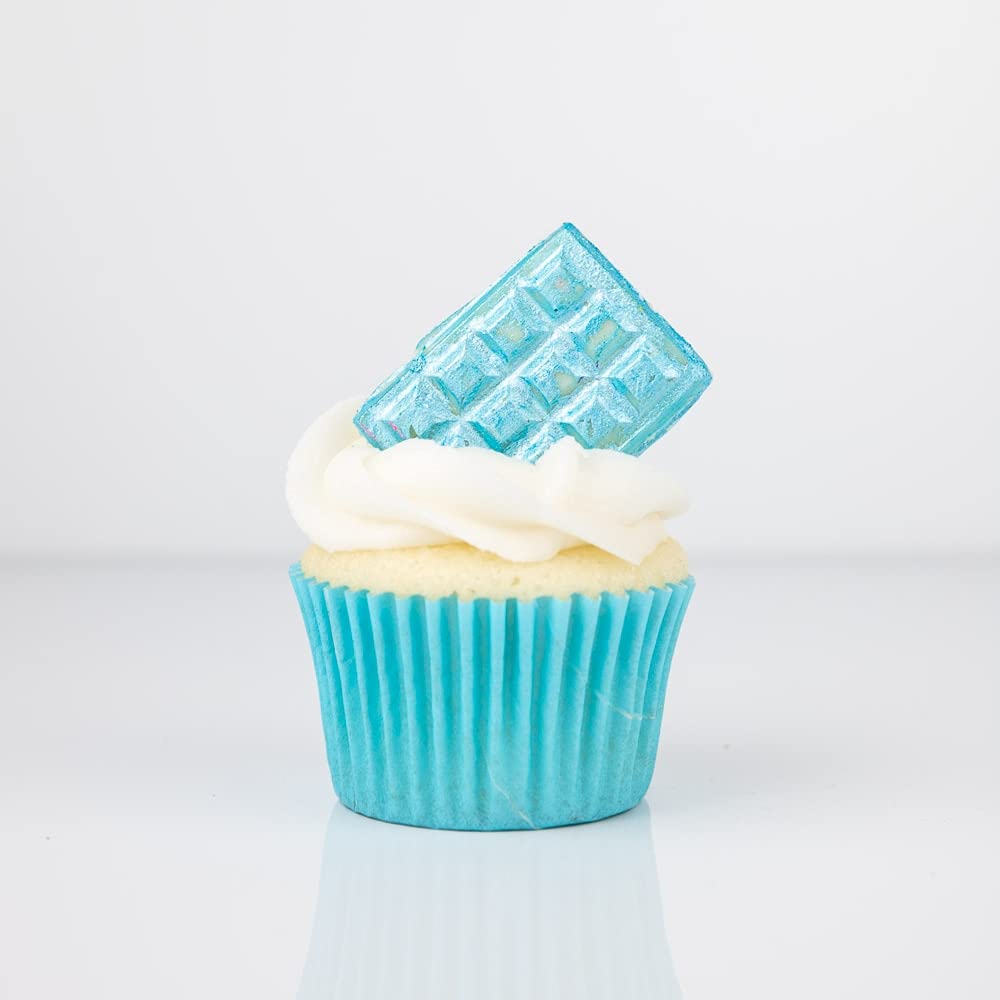 Luster Dust Edible Cake Decorations, Light Blue Edible Dust for Cake Edible Luster Dust for Cupcake Decorations, Cake Drip, Light Blue Edible Paint for Cakes, Edible Shimmer Dust for Drinks