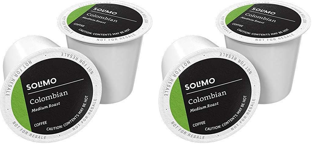 Amazon Brand - Solimo Medium Roast Coffee Pods, Colombian, Compatible with Keurig 2.0 K-Cup Brewers, 24 Count (Pack of 2)