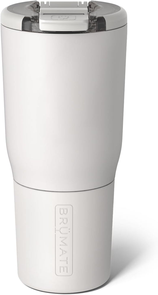 BrüMate Nav 25oz 100% Leak Proof Insulated Travel Tumbler with Magnetic BevLock™ Lid - Double Wall Cup-Holder Friendly Stainless Steel Mug (Dune)