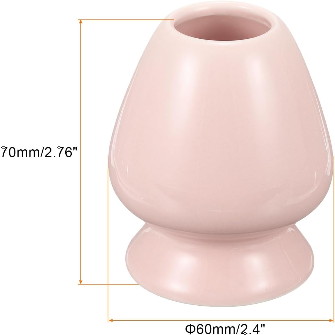 HARFINGTON Ceramic Chasen Stand 70mm Matcha Whisk Holder Teas Set Whisks Stand Traditional Matcha Tea Chasen Holder Tea Set Accessories for Tea Tasting, Pink