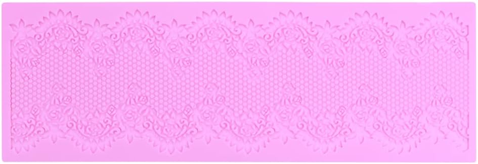 Embossing Lace Fondant Mold, Silicone Molds for Cake Decorating Tool, Multi Circle Flowers Lace Mat Wedding, Cake Lace Molds