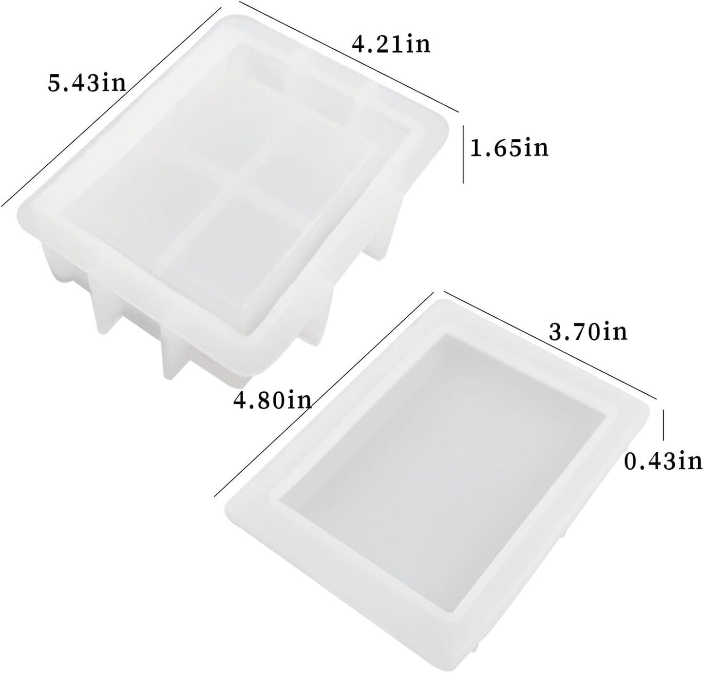 Wehous Resin Box Mold with Lid Book Shape Storage Box Silicone Molds for Epoxy Resin Concrete 3D Candle Holder Jewelry Trinket Container Succulent Plant Pot Mold DIY Art Casting Craft Home Decor