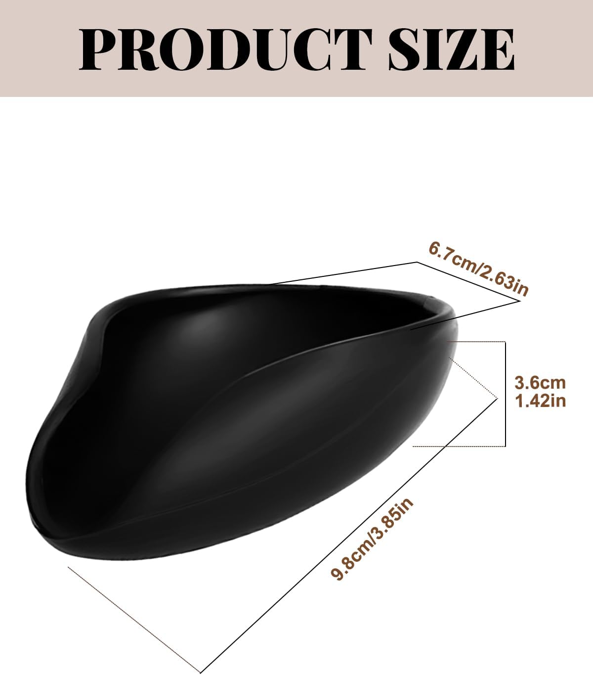 Coffee Dosing Tray, Food Grade Silicone Coffee Bean Dosing Cup for Barista Tool for Home, kitchen - Black