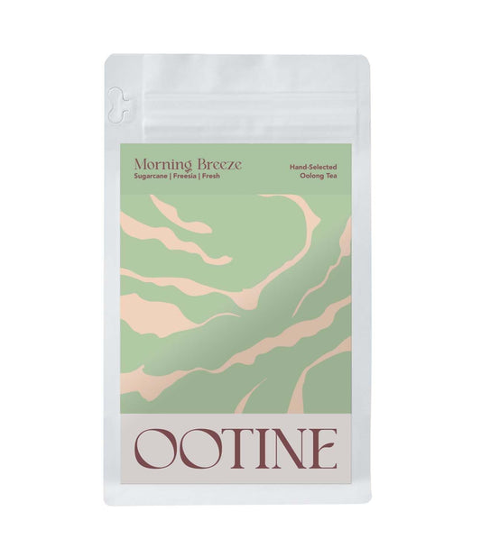 OOTINE | Morning Breeze Taiwan Oolong Tea (12 Sachets) | Lightly Oxidized for a Fresh, Green-Tea-Like Taste | Sugarcane & Freesia Notes | Hand-Picked Whole Leaves, Plastic-Free Sachets | Supports Gut Health & Multiple Infusions, Travel-Ready