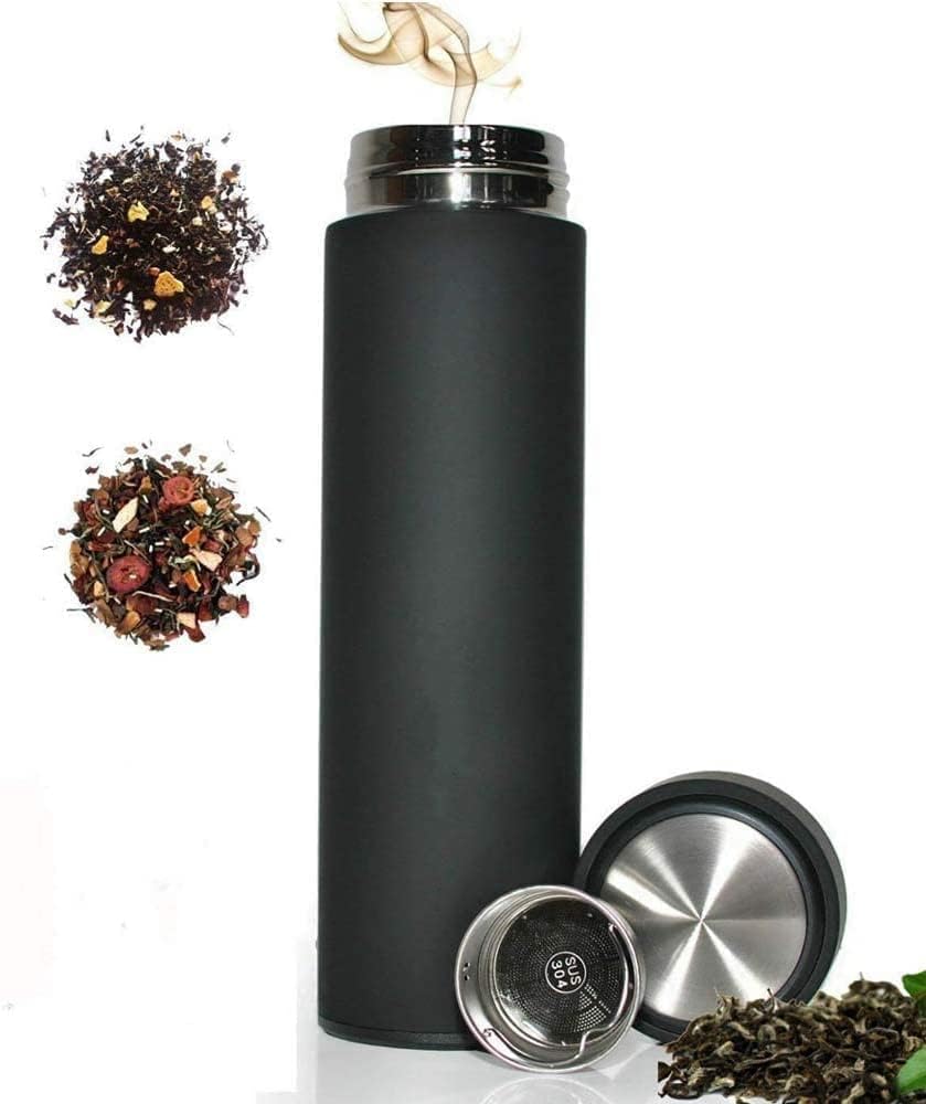 17 oz Car Logo Black Frosted Travel Mugs & Tumblers Vacuum Insulated Stainless Steel Thermal Bottle Fashion Business Thermal Cup for Hot or Cold Drink Coffee Or Tea (fit alfa)