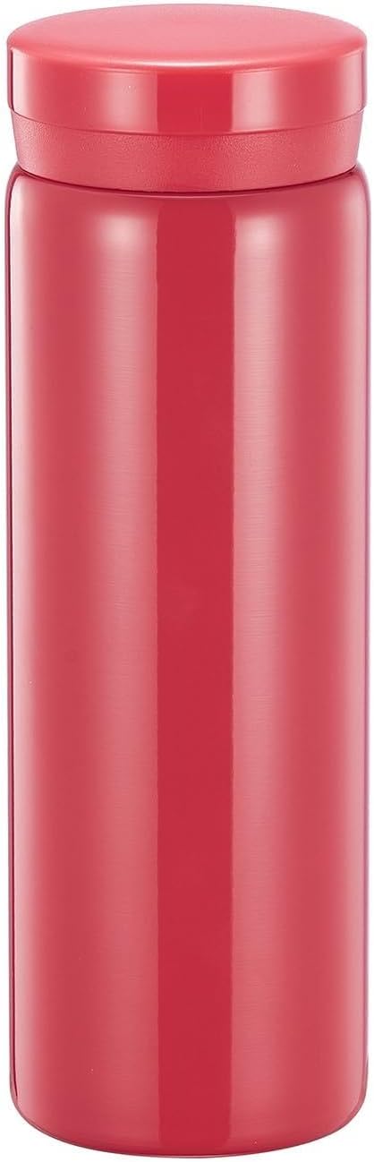 10oz Mini Water Bottle Stainless Steel Thermos Small Flask - Insulated Vacuum, Leak Proof, Keeps Drinks Hot/Cold - Ideal for Coffee, Tea, Water - Rose Red