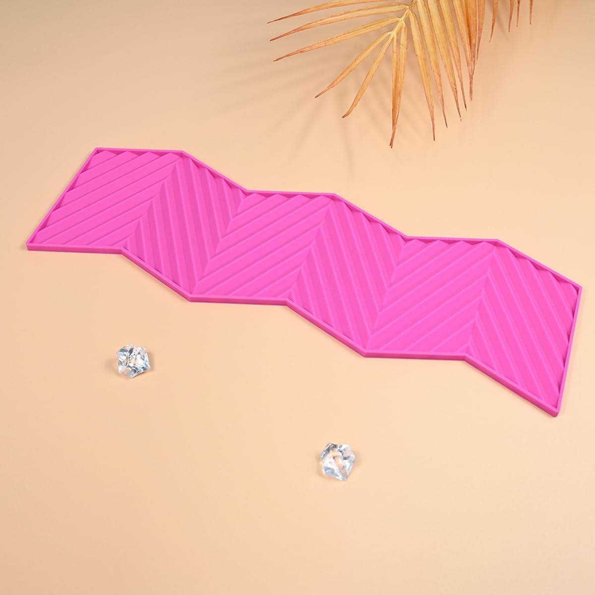 TUKE 3D Diagonal Stripes Design Lace Mat Silicone Mold Silicone Lace Mold Sugar Craft Cake Brim Decoration Tool (L_ Diagonal Stripes)