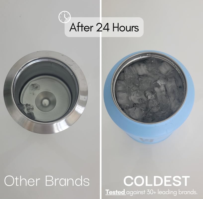 Coldest 40 oz Tumbler with Handle and Straw, 100% Leak Proof Insulated Tumbler with Lid and Straw (3 Lids), Stainless Steel Tumblers for Women & Men, Cup Holder Friendly, 36 oz (Enchanted Green)