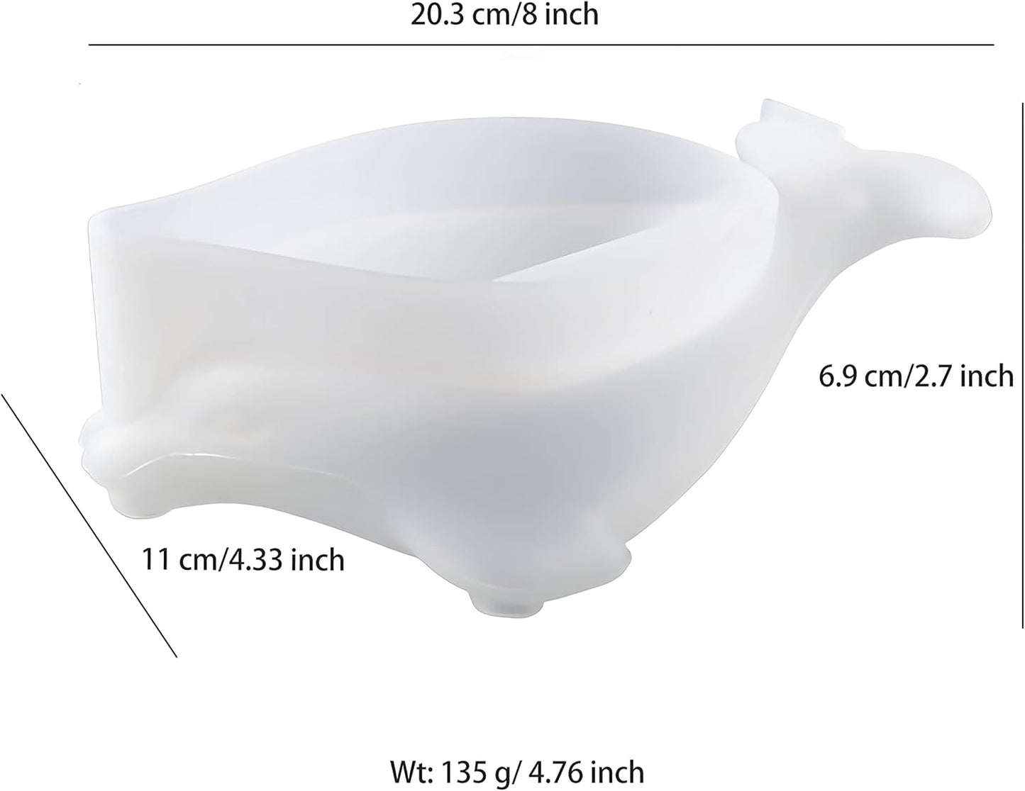 Self-Draining Dolphin Soap Holder Silicone Resin Mold, Dolphin Soap Holder DIY, Epoxy Resin Casting Mold for Soap Tray, Silicone Mold for Soap Holder