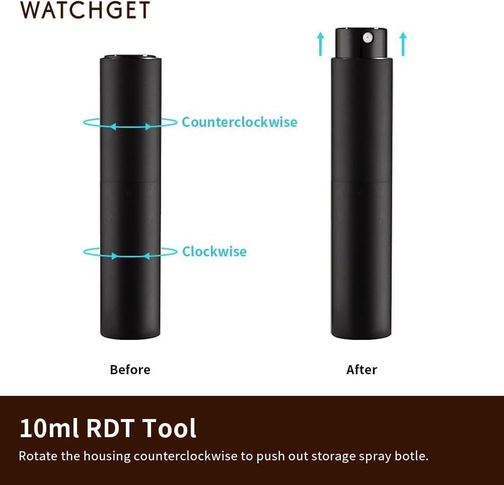 watchget Coffee Bean Dosing Cup & RDT Spray Bottle Kit for Espresso Bar, Static Reduction Ceramic Single Dose Tray for Brewing/Tea, Barista Accessories Set, Black