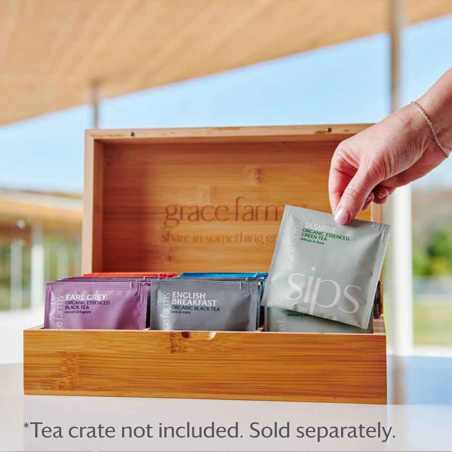 Shine Wellness Organic Tea Blend (100 Enveloped Pyramid Sachets w/String & Tag) | Rooibos, Rosehips, Hibiscus, Tulsi, Haritaki | Fairtrade and Kosher | Gives Back 100% of Profits