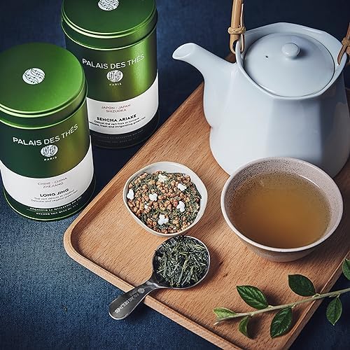 Palais des Thés - Long Jing - Chinese Green Tea - 3.5oz Loose Leaf Metal Gift Tin, Serves 20-25 Cups