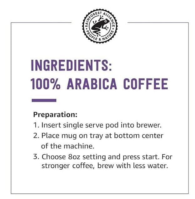 Amazon Brand - Solimo Dark Roast Coffee Pods, Compatible with Keurig 2.0 K-Cup Brewers 100 Count(Pack of 1)