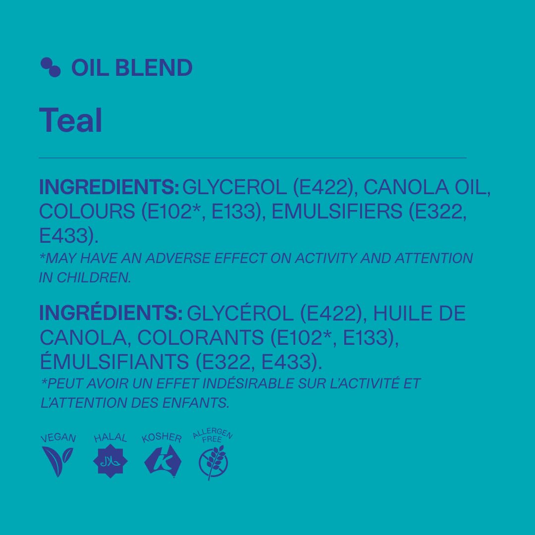 Colour Mill Oil-Based Food Coloring, 20 Milliliters Teal