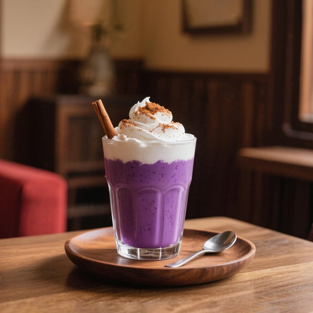 Fraunitsh Purple Sweet Potato Powder 7oz | Ube Powder | Natural Purple Yam Food Coloring for Baking Smoothies Dinks & Recipes | No Additives (7oz)