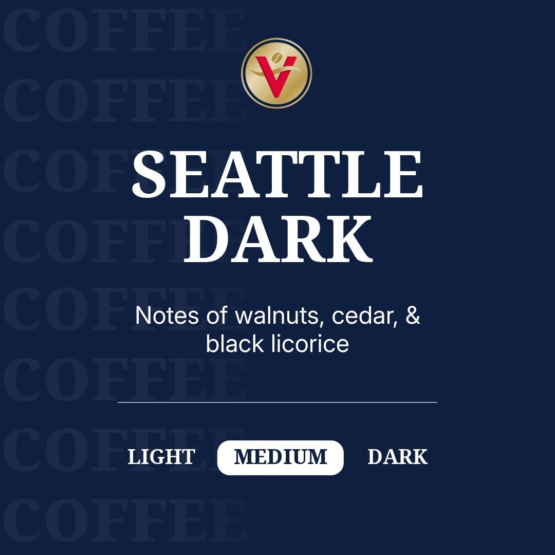 Victor Allen's Coffee Seattle Dark, Dark Roast, 80 Count, Single Serve Coffee Pods for Keurig K-Cup Brewers