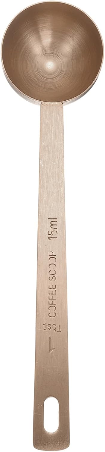 HARFINGTON Coffee Scoop Spoon 1tbsp (3tsp, 15ml) 304 Stainless Steel Long Handle Teaspoon/Tablespoon Measuring Spoons Scoops for Tea Sugar Kitchen, Rose Gold