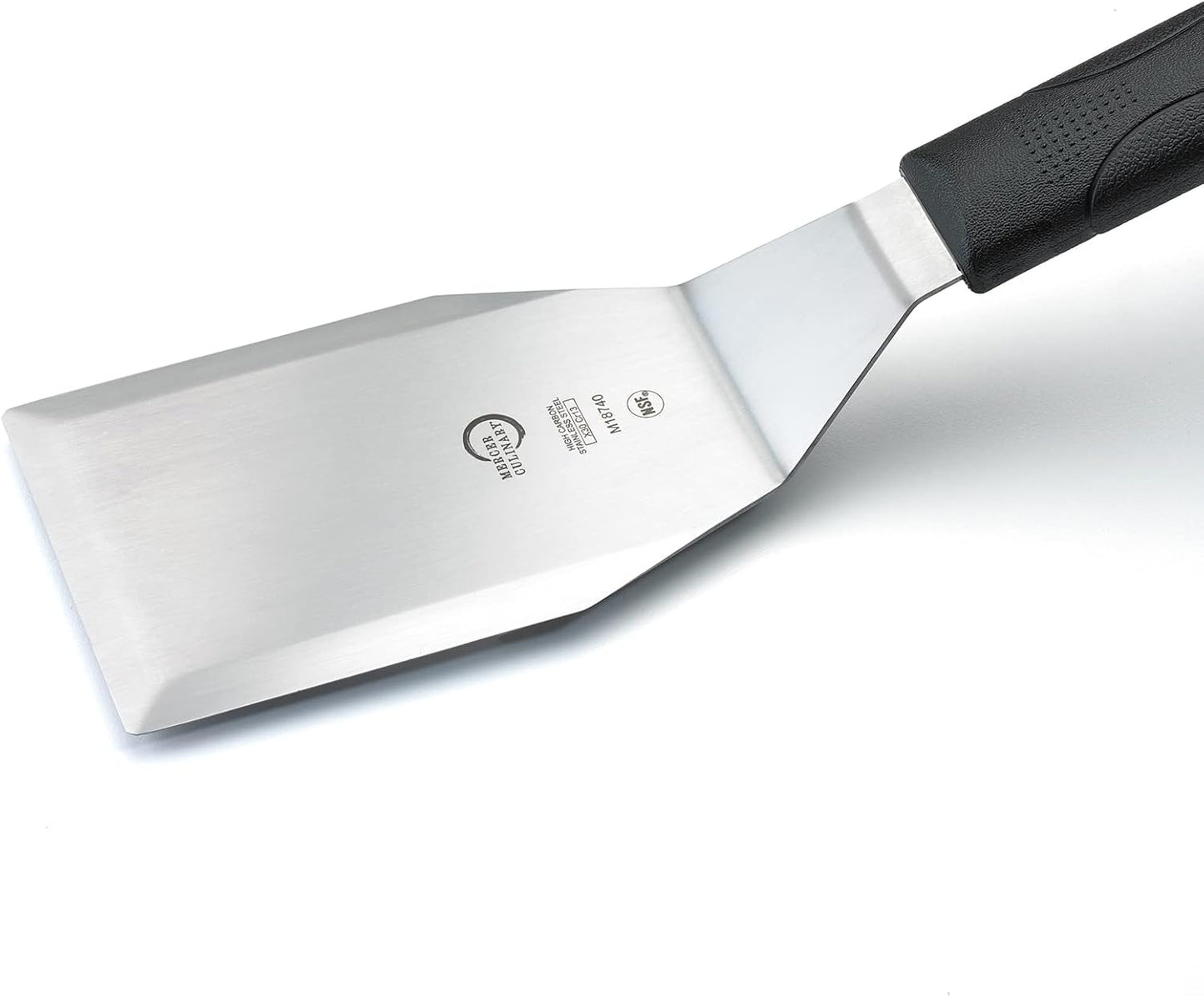 Mercer Culinary Millennia Heavy Duty Turner /Spatula, 5 Inch x 3 Inch Blade, Black Handle
