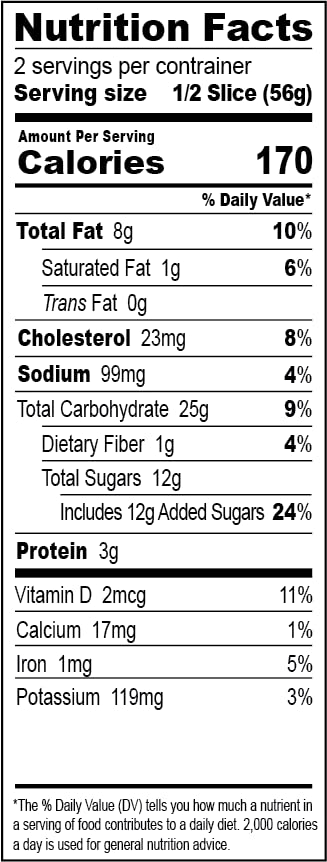 Nadel - Naturally Delicious Banana Nut bread, 4 Pack, Fresh Bananas, Crunchy Walnuts, Lunch snack breakfast bars Natural fresh brand, Cake Slices
