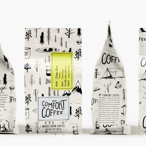 Mt. Comfort Coffee Costa Rica French Roast, 12 Ounce - Notes of Citrus, Tropical Fruit, & Brown Sugar - Premium Roasted Whole Beans