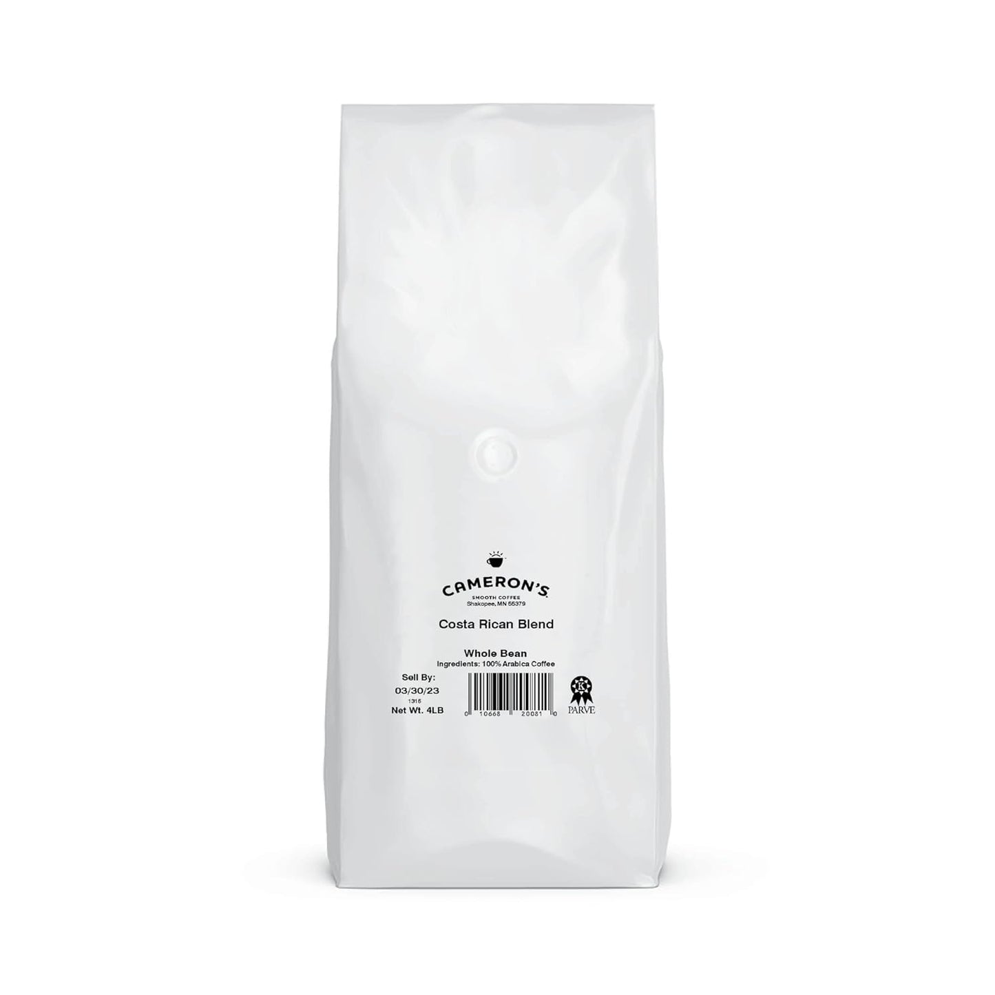 Cameron's Coffee Roasted Whole Bean Coffee, Costa Rica Blend, 4 Pound