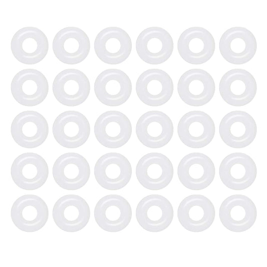 [30 Pcs] Silicone O-Rings White 5.5mm OD 2.5mm ID 1.5mm Width, Metric VMQ Sealing Gasket for Cup Lids, Coffee Maker, Brewing Fitting, Washer, Filter, Pump, Plumbing, Hose, Gauge, Auto, Machine