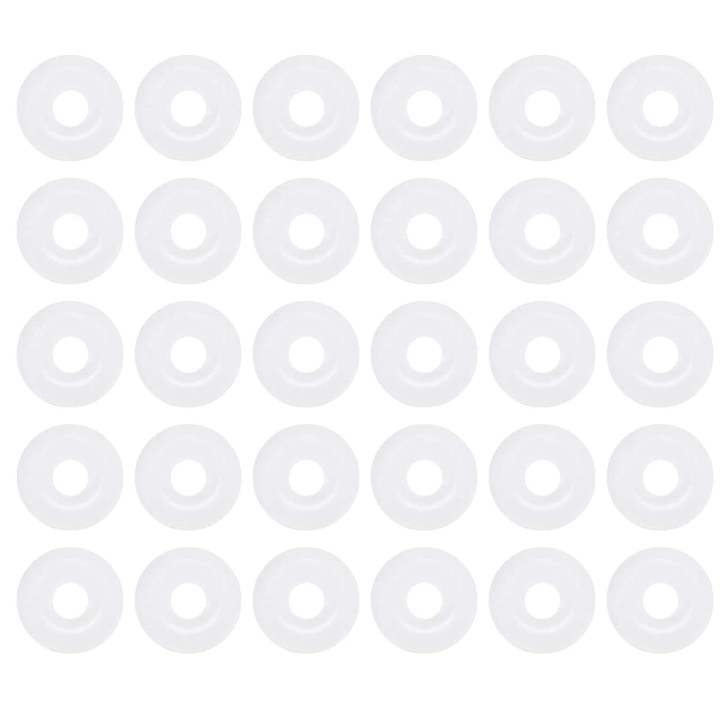 [30 Pcs] Silicone O-Rings White 4.5mm OD 1.5mm ID 1.5mm Width, Metric VMQ Sealing Gasket for Cup Lids, Coffee Maker, Brewing Fitting, Washer, Filter, Pump, Plumbing, Hose, Gauge, Auto, Machine