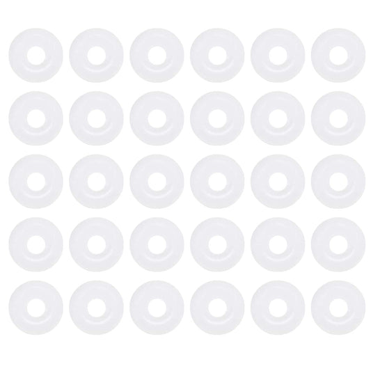 [30 Pcs] Silicone O-Rings White 4.5mm OD 1.5mm ID 1.5mm Width, Metric VMQ Sealing Gasket for Cup Lids, Coffee Maker, Brewing Fitting, Washer, Filter, Pump, Plumbing, Hose, Gauge, Auto, Machine