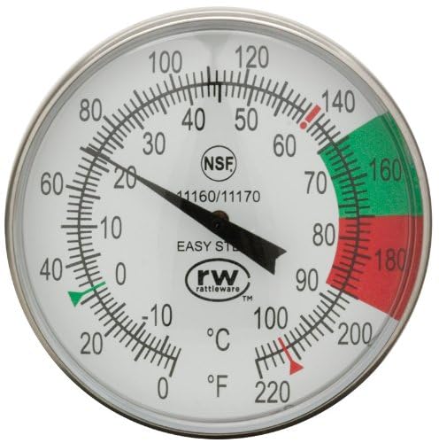 Rattleware 5-Inch Thermometer Kit, Easy Steam