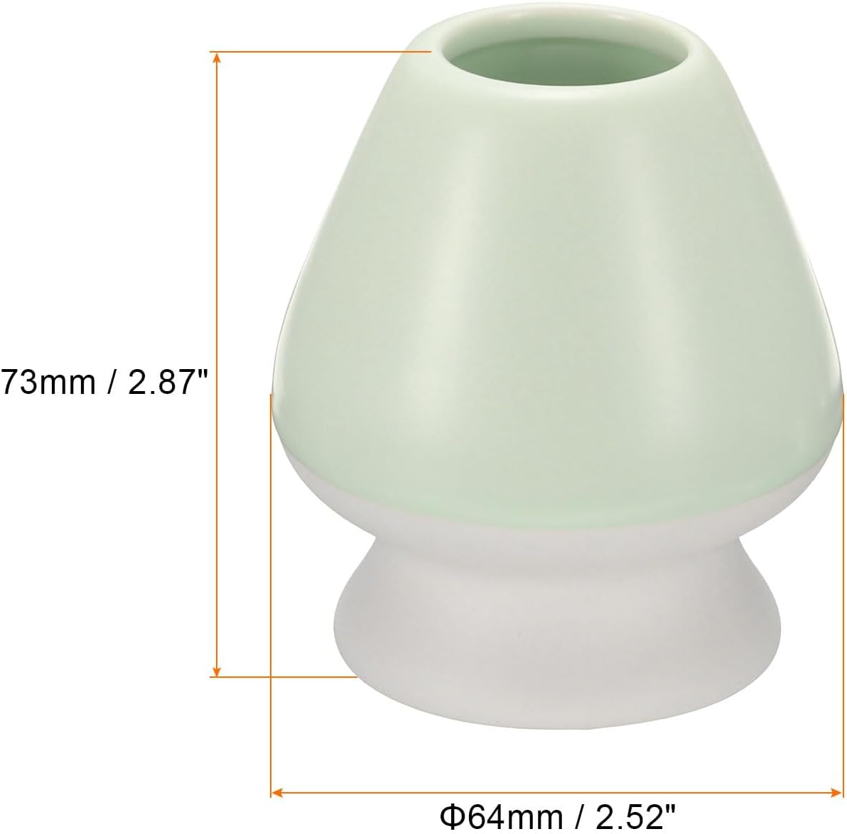 HARFINGTON Ceramic Chasen Stand 73mm Matcha Whisk Holder Teas Set Whisks Stand Traditional Matcha Tea Chasen Holder Tea Set Accessories for Tea Tasting, Green White