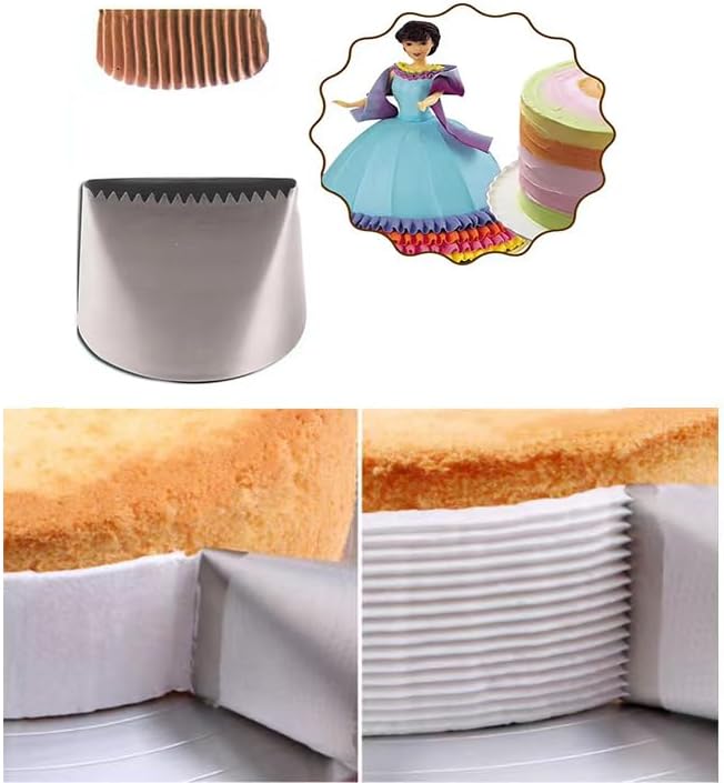 Half Row Braided Flower Piping Tips Set, BasketweavePiping Tip Set, Stainless Steel Piping Nozzles Kit, Braided DecoratingTube Set, for Pastry Cupcakes Cakes Cookies Decorating (6 Pcs)