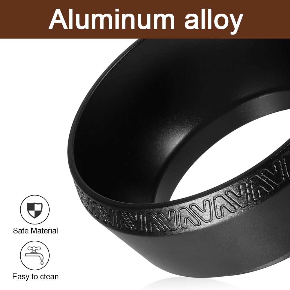 Magnetic Dosing Funnel, 53mm Espresso Dosing Funnel Aluminous Alloy Compatible with Breville 53mm Bottomless Portafilter