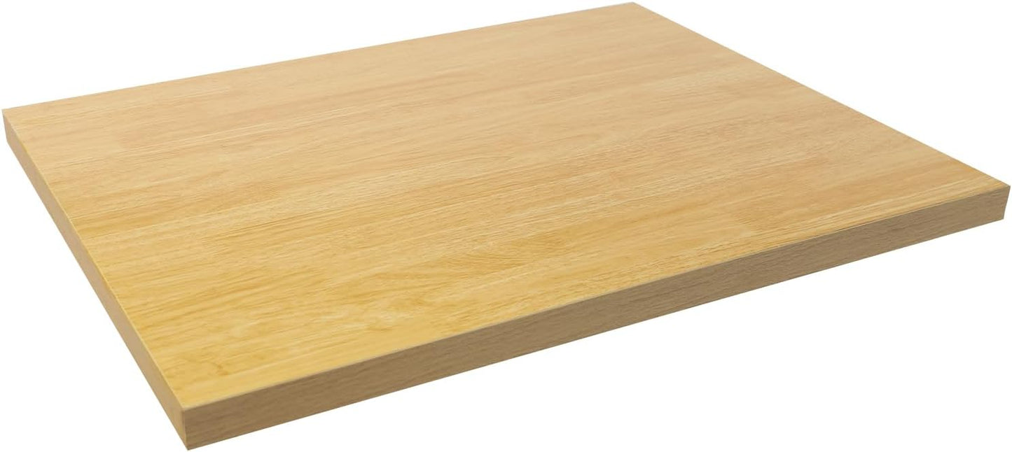 Butcher Block Countertop | 30x24in Wood Board Countertop | DIY Washer Dryer/Island/Kitchen Counter-top | countertop Cutting Board | 1102lbs Load Capacity | Wood Color | NO Base Legs, 1.38in Thick