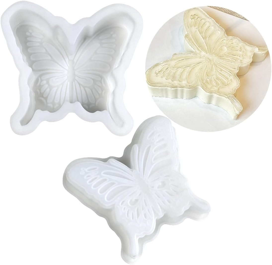 mostsom 3D Butterfly Design Silicone Mousse Mold DIY Dessert Pudding Chocolate Mould Wedding Cake Decorating Tools Bakeware (A_ Butterfly)
