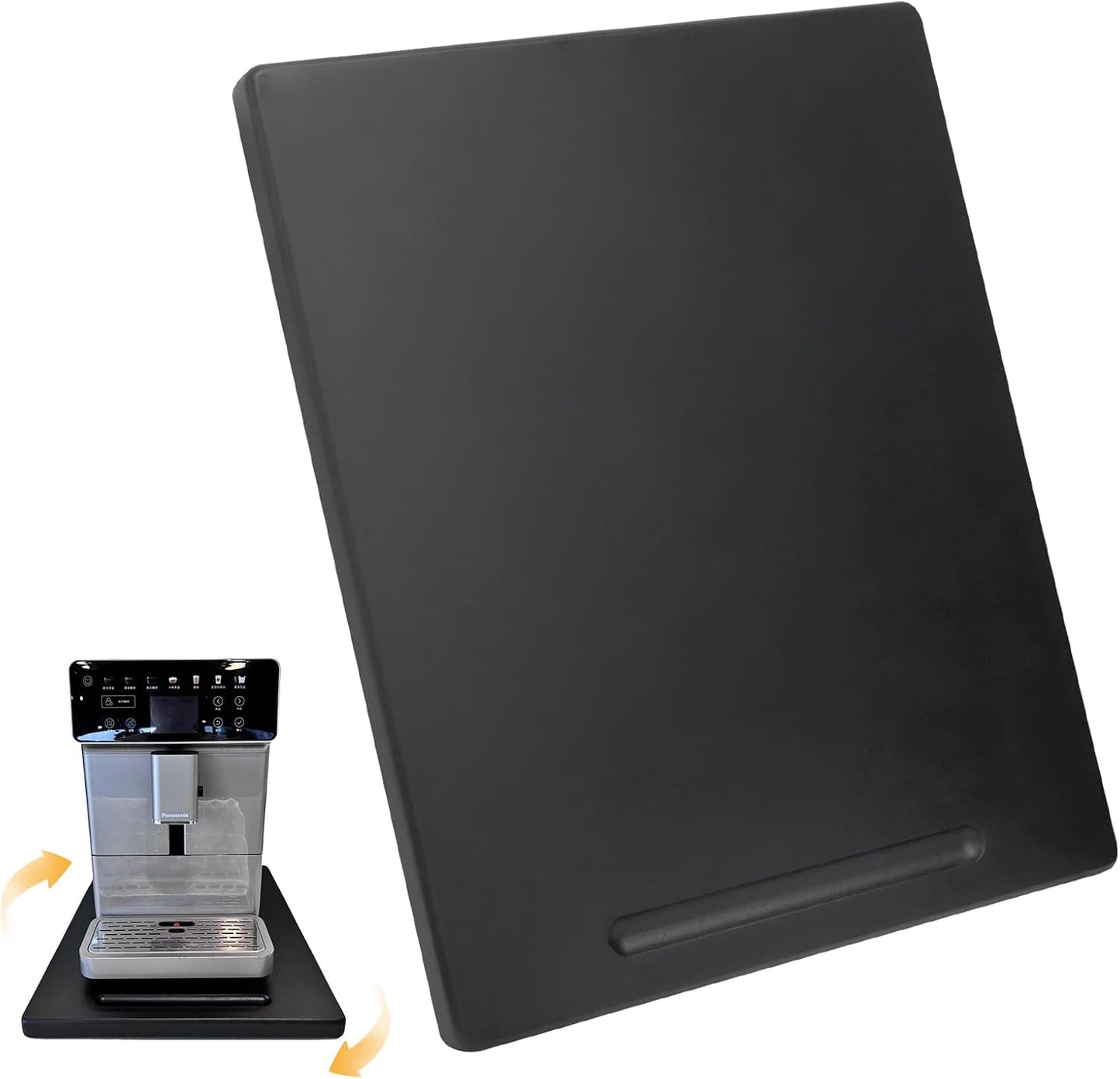 Wood Appliance Sliders with 360' Wheels, Sliding Tray for Coffee Maker & Heavy Kitchen Appliances,Countertop Appliance slider for Kitchen Appliance, Premium Wood Rolling Tray,No Assemble(Deep-Large)