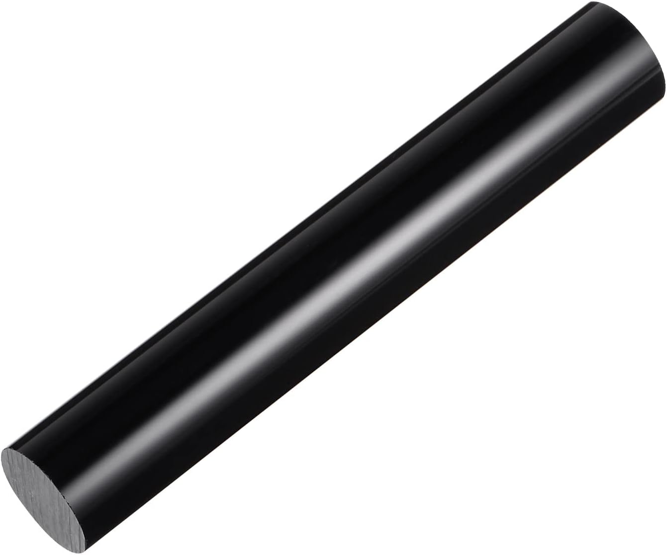 HARFINGTON Acrylic Clay Roller 6 Inch x 1 Inch Solid Non-Stick Plastic Round Tube Roller Polymer Clay Rod Fondant Rolling Pin for Shaping, Sculpting, Modeling DIY Crafts, Black