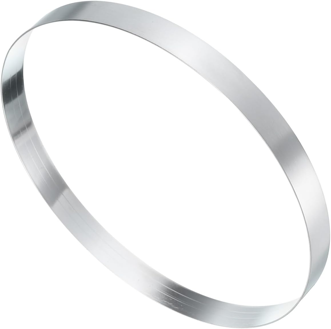 HARFINGTON Round Cake Ring 8.27 x 1 Inch Seamless Stainless Steel Pastry Mousse Dessert Ring Mirror Coating for Baking Cooking English Muffins Crumpet Making Tool
