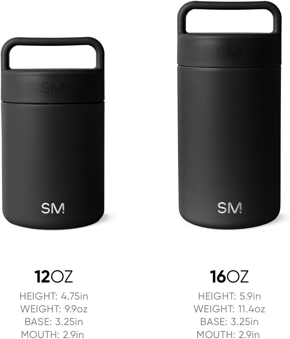 Simple Modern Food Jar for Hot Food | Reusable Stainless Steel Vacuum Insulated Leak Proof Lunch Storage for Smoothie Bowl, Soup, Oatmeal | Provision Collection | 16oz | Almond Birch