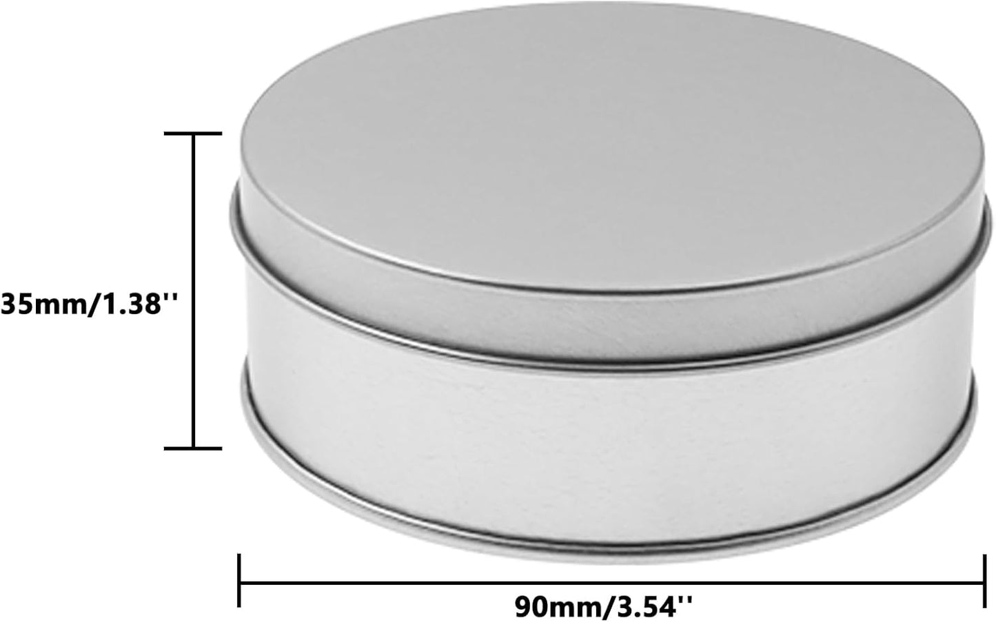 Metal Empty Boxes, Tin Boxes with Lid,Small Silver Tin Boxes,Stackable Organizer Containers,8PCS Storage Tin for Home Outdoor Active Storage Containers